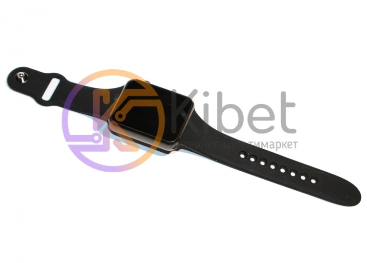 Умные часы SmartWatch A1 Black, цветной сенсорный экран 1.54', совместимость iOS