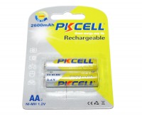 Аккумулятор AA, 2600 mAh, PKCELL, 2 шт, 1.2V, Rechargeable, Blister