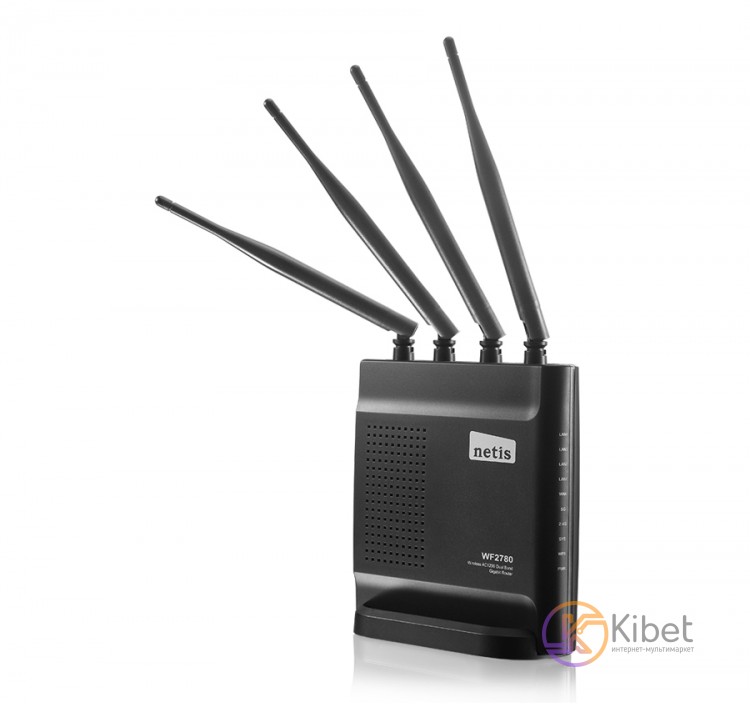 Роутер Netis WF2780, Wi-Fi 802.11a b g n ac, до 1200 Mb s, 2.4 5GHz, 4x100 1000