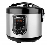 Мультиварка Vitek VT-4278 Silver, 900W, 5 л, 8 программ, управление электронное,