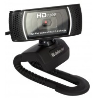 Веб-камера Defender G-Lens 2597, Black, 2 Mp, 1280x720 30 fps, микрофон, автофок