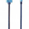 Кабель USB - USB Type-C 1 м Cablexpert Blue, 2.1А угловой, премиум (CC-USB2J-AMC