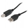 Кабель USB - USB BM 1.8 м Maxxter Black (U-AMBM-6)