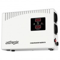 Стабилизатор EnerGenie EG-AVR-DW2000-01 2000VA, 2 розетки (Schuko), 4.62 кг, LCD