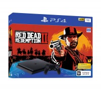 Игровая приставка Sony PlayStation 4, 1000 Gb, Black (CUH-2208B) + Red Dead Rede
