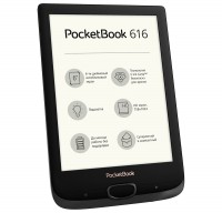 Электронная книга 6' PocketBook 616 Basic Lux 2 Obsidian Black (PB616-H-CIS) E-I