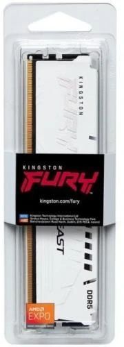 Пам'ять 32Gb DDR5, 6000 MHz, Kingston Fury Beast, White (KF560C36BWE-32) 8012370 фото