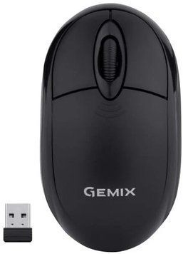 Мышь Gemix GM185 1200 DPI беспроводная, Black, Мини-USB ресивер (GM185BK) 6513480 фото