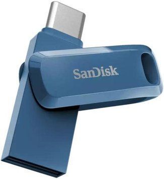 Флеш накопичувач USB 64Gb SanDisk Ultra Dual Go, Navy Blue, Type-C / USB 3.2 Gen 1 (SDDDC3-064G-G46NB) 7881990 фото