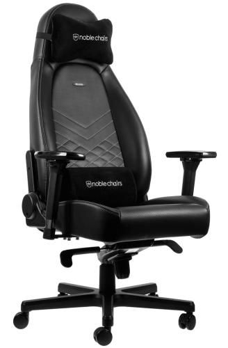 Ігрове крісло Noblechairs ICON, Black/Platinum White (NBL-ICN-PU-BPW) 8346600 фото