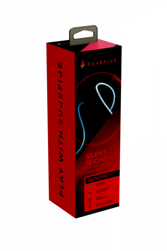 Килимок SureFire Silent Flight RGB-320, Black, 320 x 260 x 3 мм, RGB підсвічування (48812) 6790620 фото