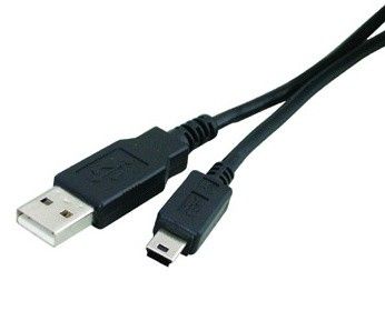 Кабель USB - mini USB 1.8 м ATcom Black, феритовий фільтр 513480 фото