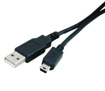 Кабель USB - mini USB 1.8 м ATcom Black, ферритовый фильтр 513480 фото