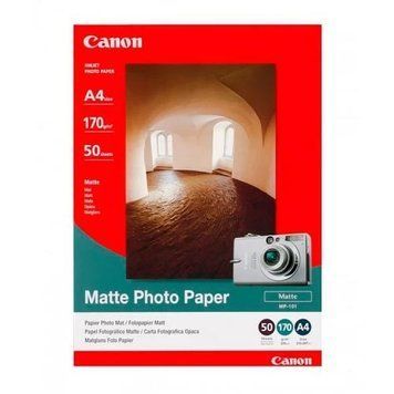 Фотобумага Canon, матовая, A4, 170 г/м&sup2;, 50 л (MP-101 / 7981A005) 4904910 фото
