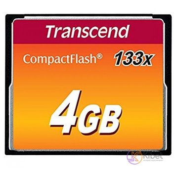 Карта пам'яті CompactFlash, 4Gb, Trancsend, 133x (TS4GCF133) 4353990 фото