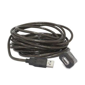 Кабель USB 2.0 AM - USB AF, 10 м, Black, Cablexpert, активний (UAE-01-10M) 3737280 фото