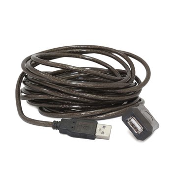 Кабель-удлинитель USB 10 м Cablexpert UAE-01-10M Black, AM/AF, активный 3737280 фото
