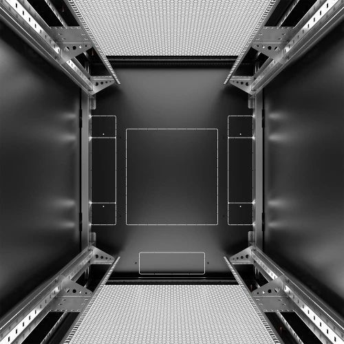 Шкаф серверный, напольный, 42U, Conteg iSEVEN Ri7, Black, 800 х 1000 мм (RI7-42-80/100-S2-H) 8067360 фото