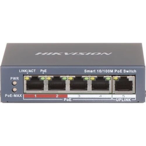 PoE коммутатор Hikvision DS-3E1105P-EI/V2, Grey 9702510 фото