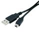 Кабель USB - mini USB 1.8 м ATcom Black, феритовий фільтр 513480 фото 1