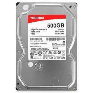 Жесткий диск 3.5' 500Gb Toshiba P300, SATA3, 64Mb, 7200 rpm (HDWD105UZSVA) 4367250 фото