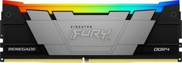 Пам'ять 8Gb DDR4, 3600 MHz, Kingston Fury Renegade RGB, Black (KF436C16RB2A/8) 8363910 фото