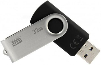 Флеш накопичувач USB 32Gb Goodram UTS3, Black/Silver, USB 3.2 Gen 1 (UTS3-0320K0R11) 4114320 фото