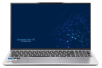 Ноутбук 2E Complex Pro 15, Silver, 15.6", i7-1260P, 32Gb, 1Tb, Xe, DOS (NS51PU-15UA52) 7767480 фото