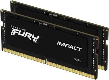 Память SO-DIMM, DDR5, 16Gb x 2 (32Gb Kit), 6000 MHz, Kingston Fury Impact (KF560S38IBK2-32) 8274420 фото