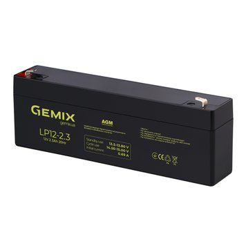 Акумуляторна батарея Gemix, 12V, 2.3 Агод, AGM, T1 (LP12-2.3) 9028830 фото