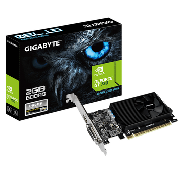 Видеокарта GeForce GT730, Gigabyte, 2Gb GDDR5, 64-bit (GV-N730D5-2GL) 4614870 фото