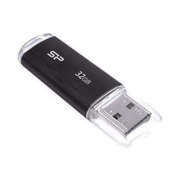 Флеш накопичувач USB 32Gb Silicon Power Ultima U02, Black, USB 2.0 (SP032GBUF2U02V1K) 3955890 фото