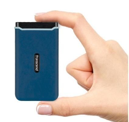 Зовнішній накопичувач SSD, 1Tb, Transcend ESD370C, Dark Blue (TS1TESD370C) 6517740 фото