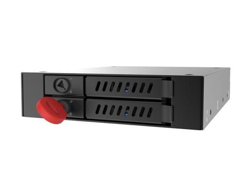 Фрейм-переходник Chieftec CMR-225, 2x2.5" HDD/SSD, устанавливается в отсек 3.5" 6187140 фото