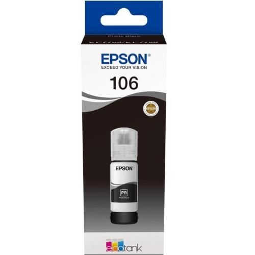 Чорнило Epson 106, Black, 70 мл, водорозчинне (C13T00R140) 5295660 фото