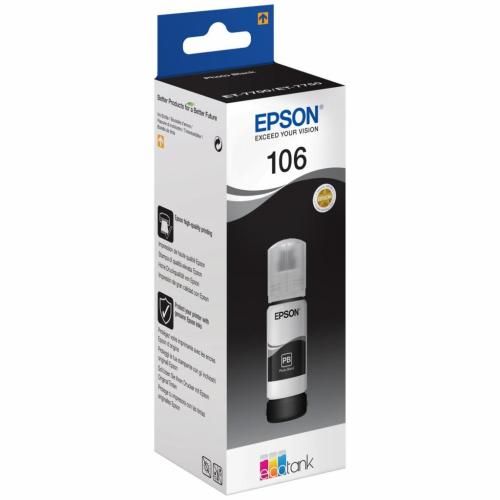 Чорнило Epson 106, Black, 70 мл, водорозчинне (C13T00R140) 5295660 фото