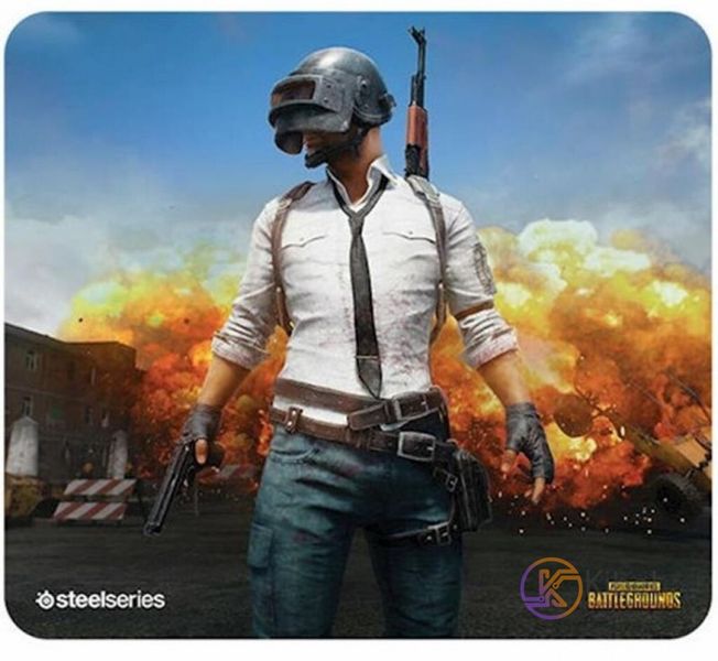 Коврик SteelSeries QcK+ PUBG Erangel Edition, 450x400x2 мм, ткань резина (63807) 6305610 фото