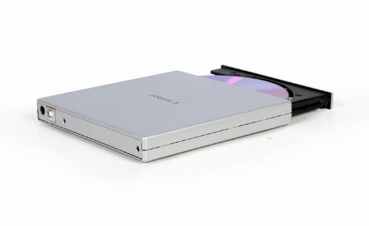Внешний оптический привод Gembird, Silver, DVD+/-RW, USB 2.0 (DVD-USB-02-SV) 6546960 фото