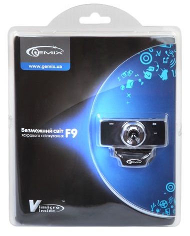 Веб-камера Gemix F9 Black 1.3Mp 6320160 фото