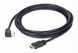 Кабель HDMI - HDMI 1.8 м Cablexpert Black, V1.4, позолочені конектори, кутовий роз'єм (CC-HDMI490-6) 3539250 фото 1