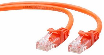 Патч-корд 1 м, UTP, Orange, Cablexpert, литий, RJ45, кат.5е (PP12-1M/O) 4037670 фото