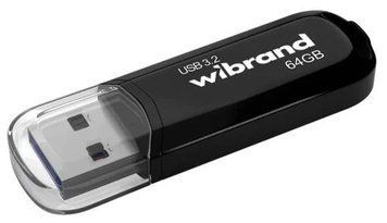 Флеш накопичувач USB 64Gb Wibrand Marten, Black, USB 3.2 Gen 1 (WI3.2/MA64P10B) 8605080 фото