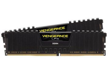 Пам'ять 8Gb x 2 (16Gb Kit) DDR4, 3200 MHz, Corsair Vengeance LPX, Black (CMK16GX4M2E3200C16) 7149330 фото