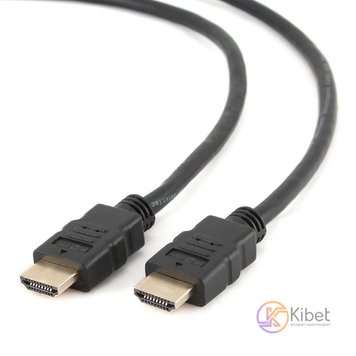 Кабель HDMI - HDMI 1.8 м Cablexpert Black, V2.0, позолоченные коннекторы (CC-HDM 4032360 фото