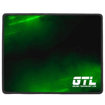 Коврик GTL Gaming S, Black-Green 250x210х2 мм, антискользящая основа, защита от влаги 7936890 фото