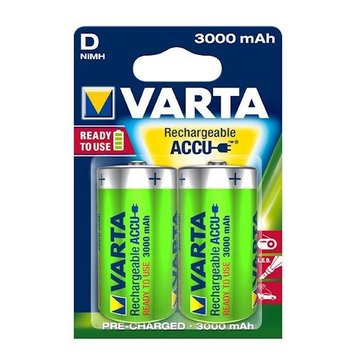 Акумулятор D (R20), Varta Rechargeable Accu, 2 шт, 1.2V, Blister 3000 mAh (56720101402) 5455560 фото