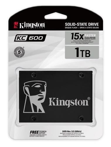 Твердотельный накопитель SSD 1Tb, Kingston KC600, SATA3, 2.5" (SKC600/1024G) 5561070 фото
