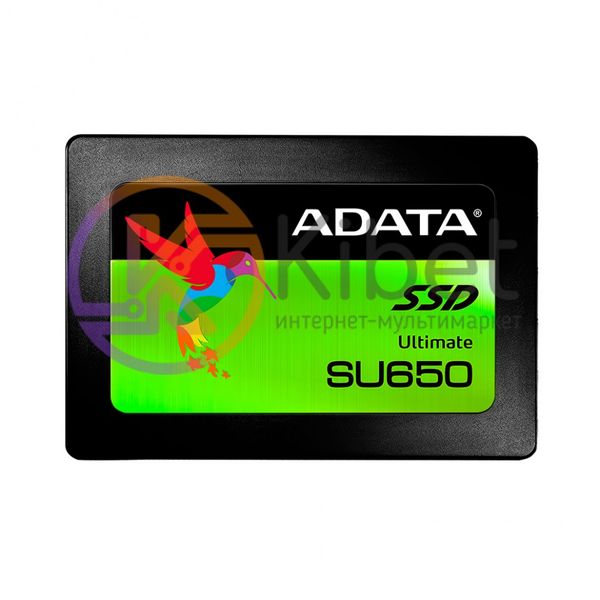 Твердотельный накопитель 480Gb, A-Data Ultimate SU650, SATA3, 2.5', 3D TLC, 520 4740210 фото