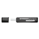 Картридер зовнішній Trust Nanga, Black, USB 2.0, для SD/microSD/M2 (21934) 5682210 фото 3
