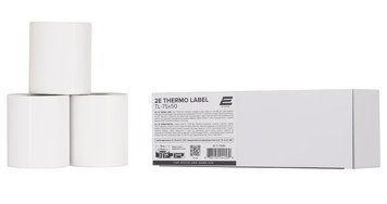 Термоетикетки 2E TL-75x50, 500 шт, 3 рулоні (2E-TL-75X50) 7626000 фото